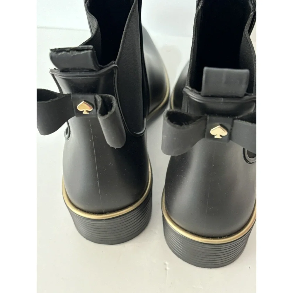 Kate Spade Edimburg Rubber Rain Ankle Boots Size 7